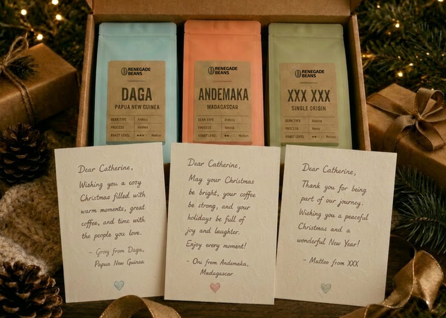 Personalised coffee box