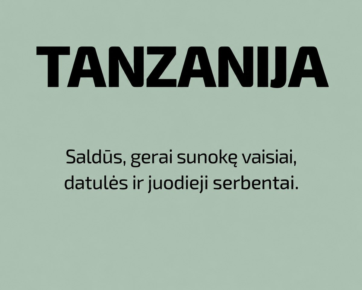 Tanzanijos Karatu kavos pupelės 500g