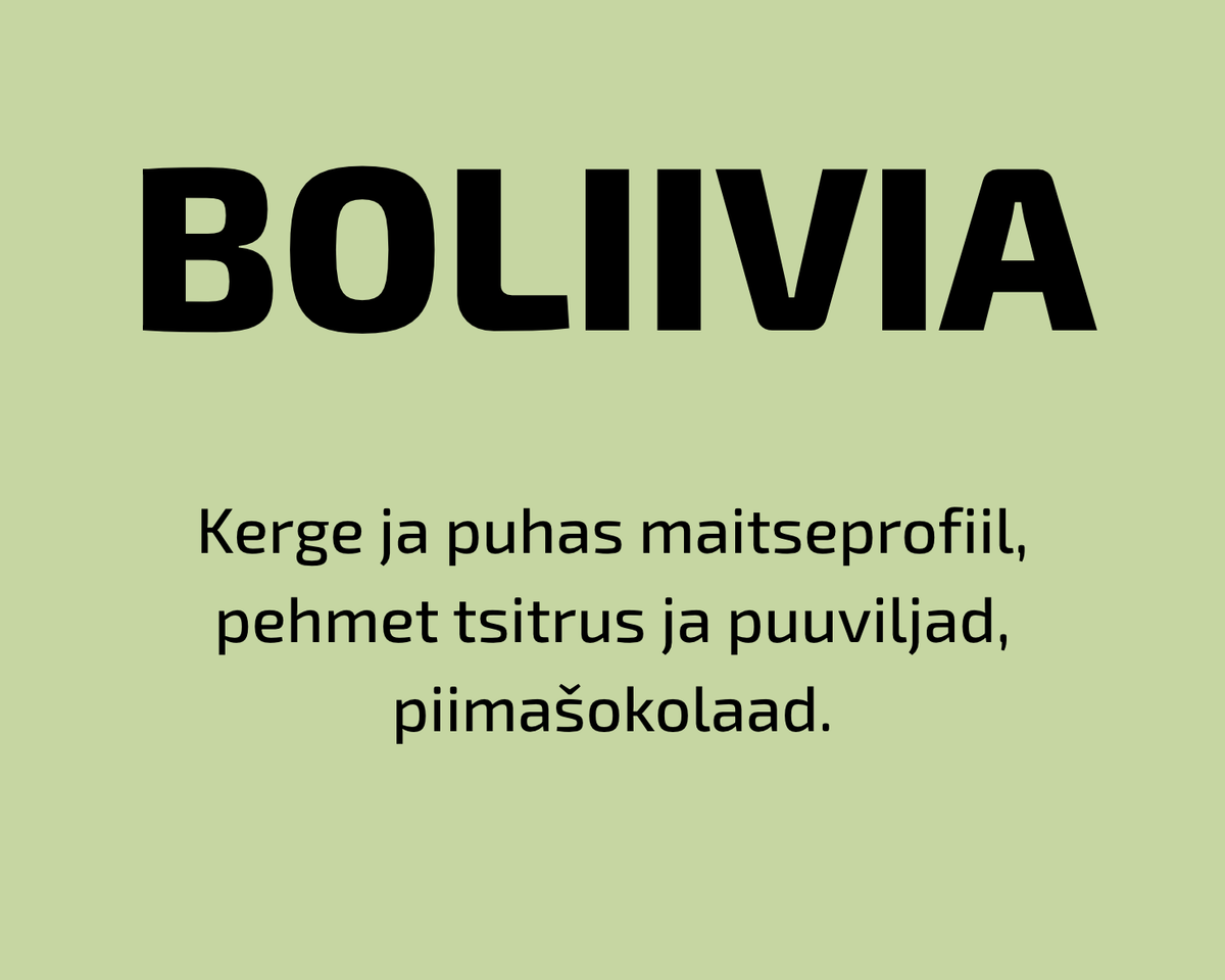 Kuupakkumine: Boliivia kohvioad 500g