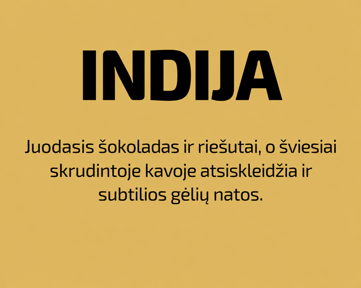 Indijos Karnataka kavos pupelės 500g