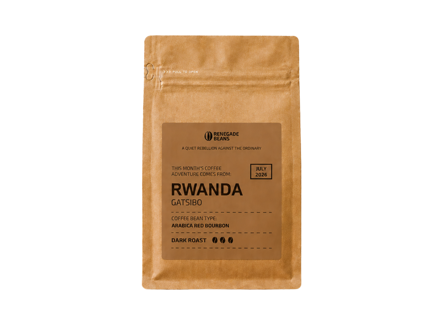 Rwanda kohvioad - tume röst