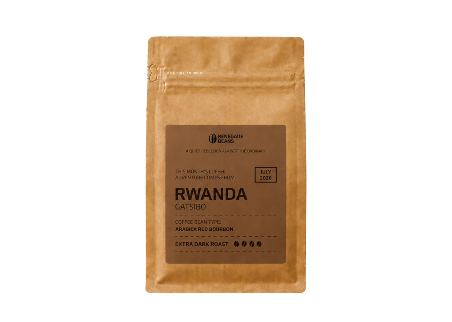 Rwanda kohvioad - eriti tume röst