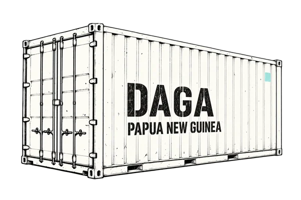 DAGA, PAPUA NEW GUINEA shipping container illustration